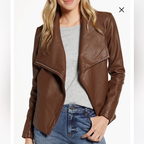 BB Dakota Up to Speed Faux Leather Moto Jacket - Picture 5 of 5